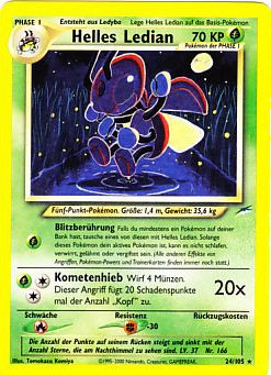 Helles Ledian 24 — Neo Destiny (German Pokémon TCG card)
