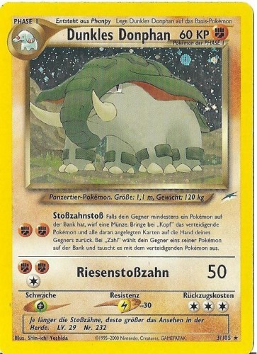 Dunkles Donphan 3 — Neo Destiny (German Pokémon TCG card)