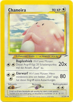 Chaneira 31 — Neo Destiny (German Pokémon TCG card)
