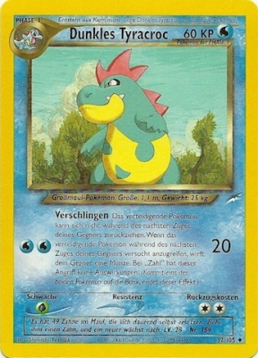 Dunkles Tyracroc 32 — Neo Destiny (German Pokémon TCG card)