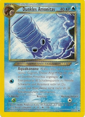 Dunkles Amonitas 37 — Neo Destiny (German Pokémon TCG card)