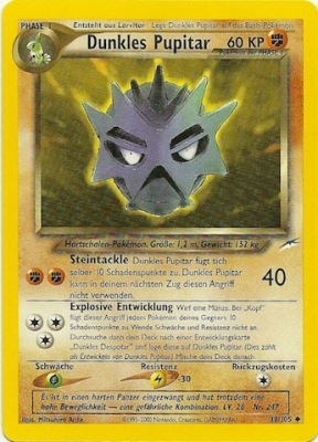 Dunkles Pupitar 38 — Neo Destiny (German Pokémon TCG card)