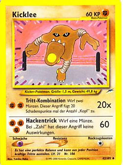 Kicklee 42 — Neo Destiny (German Pokémon TCG card)