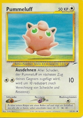 Pummeluff 44 — Neo Destiny (German Pokémon TCG card)