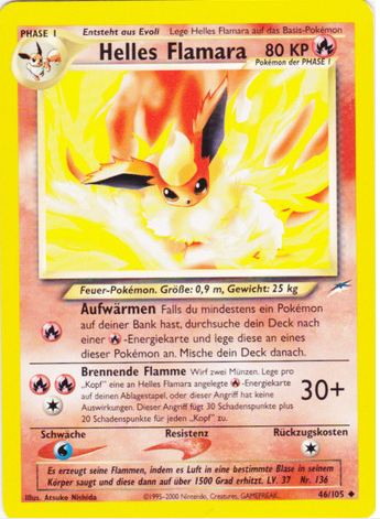 Helles Flamara 46 — Neo Destiny (German Pokémon TCG card)