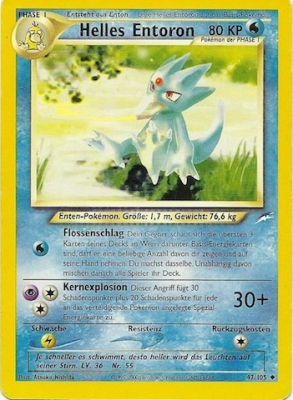 Helles Entoron 47 — Neo Destiny (German Pokémon TCG card)