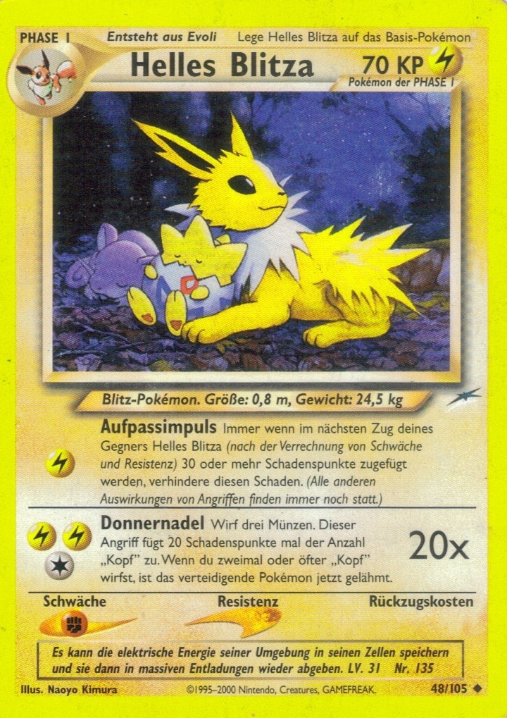 Helles Blitza 48 — Neo Destiny (German Pokémon TCG card)