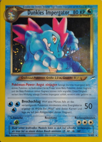 Dunkles Impergator 5 — Neo Destiny (German Pokémon TCG card)