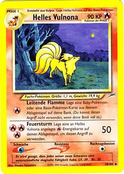 Helles Vulnona 50 — Neo Destiny (German Pokémon TCG card)