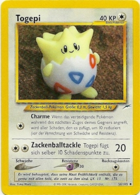 Togepi 56 — Neo Destiny (German Pokémon TCG card)