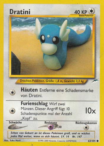 Dratini 63 — Neo Destiny (German Pokémon TCG card)