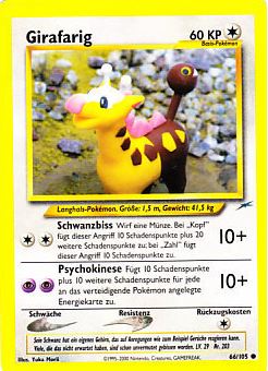 Girafarig 66 — Neo Destiny (German Pokémon TCG card)