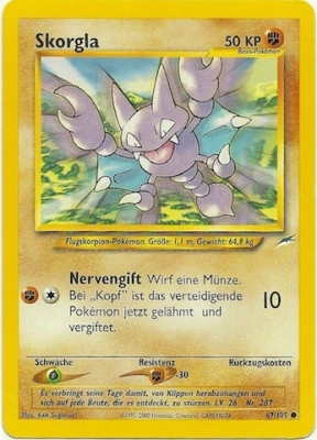Skorgla 67 — Neo Destiny (German Pokémon TCG card)