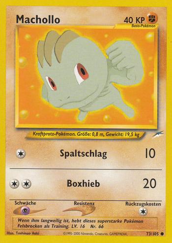 Machollo 73 — Neo Destiny (German Pokémon TCG card)