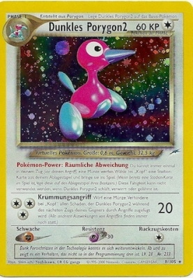 Dunkles Porygon2 8 — Neo Destiny (German Pokémon TCG card)