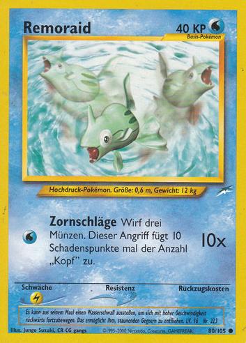 Remoraid 80 — Neo Destiny (German Pokémon TCG card)