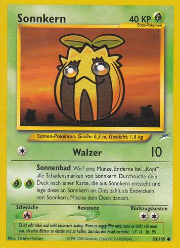 Sonnkern 83 — Neo Destiny (German Pokémon TCG card)