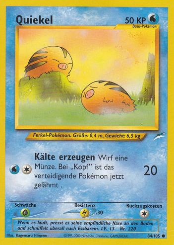 Quiekel 84 — Neo Destiny (German Pokémon TCG card)