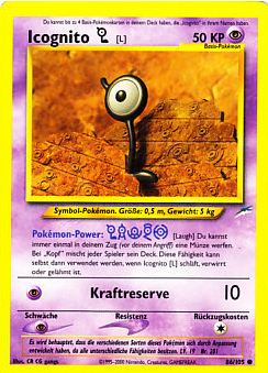 Icognito L 86 — Neo Destiny (German Pokémon TCG card)