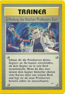 Erfindung des falschen Professor Eich 94 — Neo Destiny (German Pokémon TCG card)