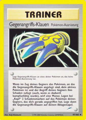 Gegenangriffs-Klauen 97 — Neo Destiny (German Pokémon TCG card)