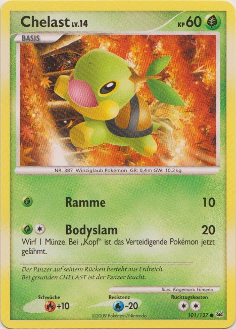 Chelast 101 — Platin (German Pokémon TCG card)
