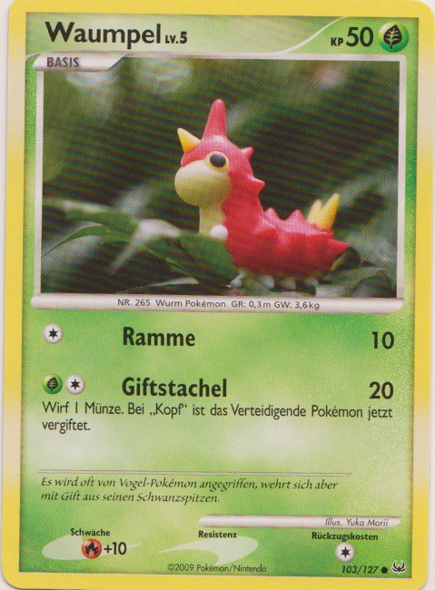 Waumpel 103 — Platin (German Pokémon TCG card)