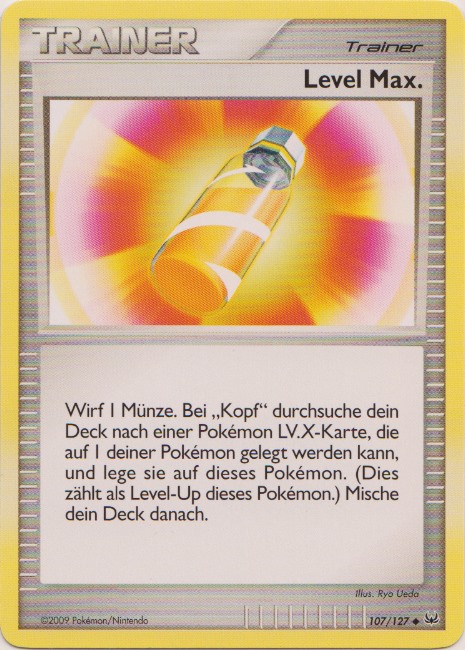 Level Max. 107 — Platin (German Pokémon TCG card)