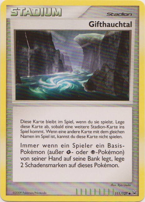 Gifthauchtal 111 — Platin (German Pokémon TCG card)