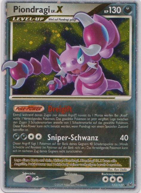 Piondragi 123 — Platin (German Pokémon TCG card)
