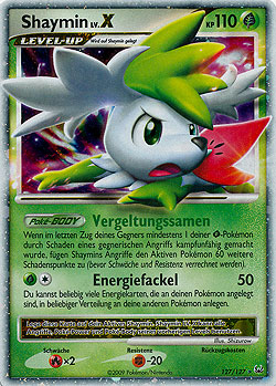Shaymin 127 — Platin (German Pokémon TCG card)