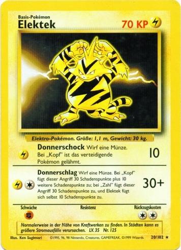 Elektek 128 — Platin (German Pokémon TCG card)