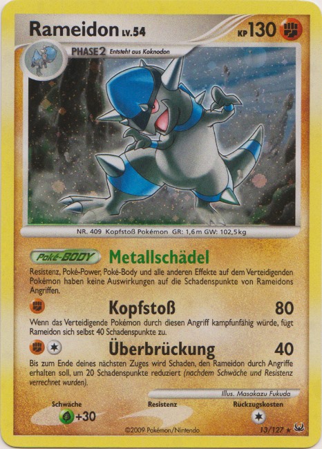 Rameidon 13 — Platin (German Pokémon TCG card)
