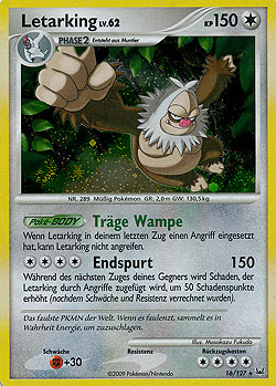 Letarking 16 — Platin (German Pokémon TCG card)