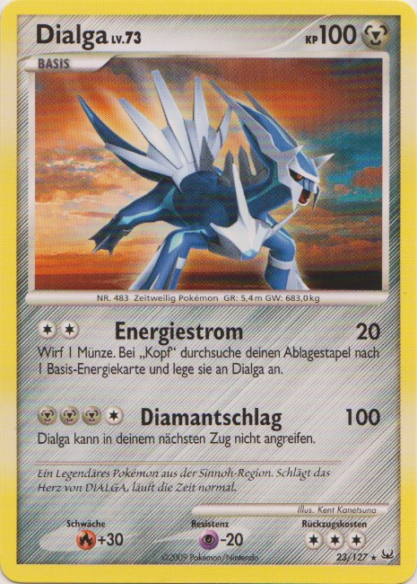 Dialga 23 — Platin (German Pokémon TCG card)