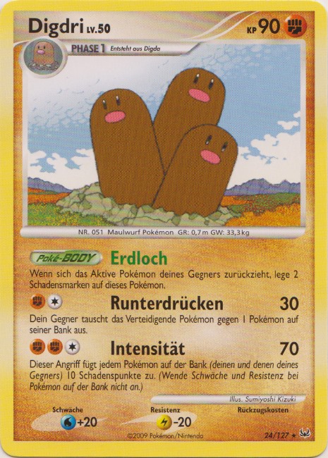 Digdri 24 — Platin (German Pokémon TCG card)