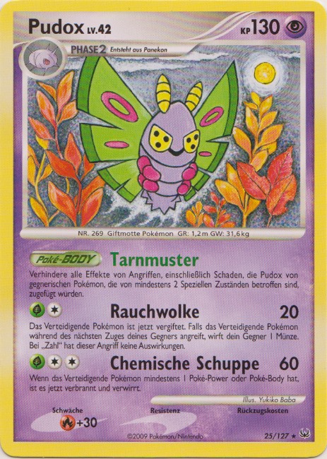 Pudox 25 — Platin (German Pokémon TCG card)