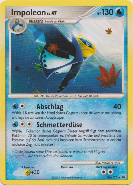 Impoleon 26 — Platin (German Pokémon TCG card)