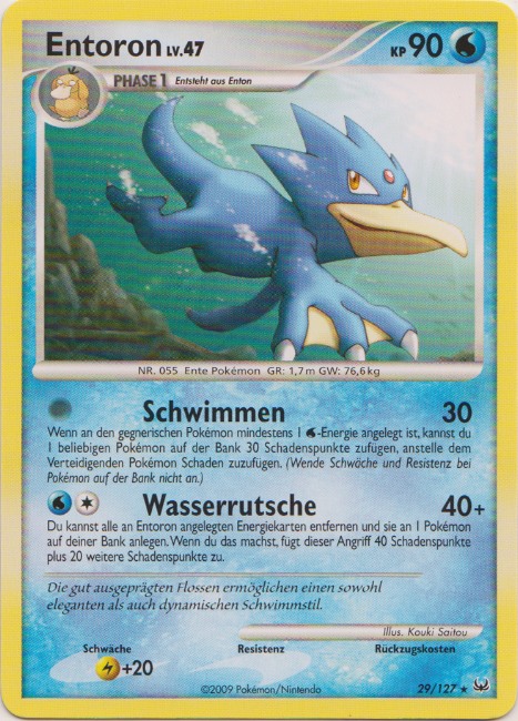 Entoron 29 — Platin (German Pokémon TCG card)
