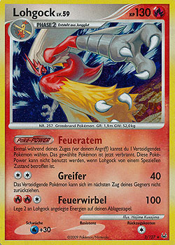 Lohgock 3 — Platin (German Pokémon TCG card)