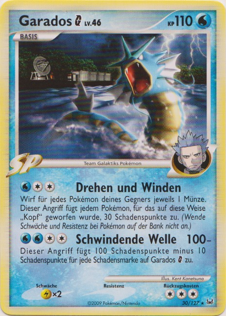 Garados G 30 — Platin (German Pokémon TCG card)