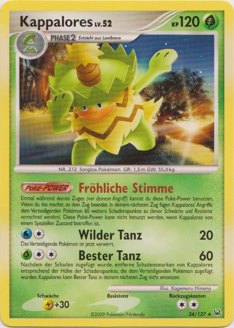 Kappalores 34 — Platin (German Pokémon TCG card)