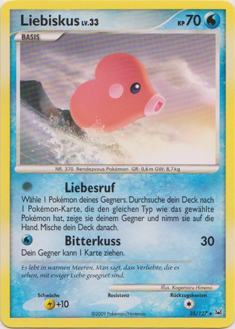 Liebiskus 35 — Platin (German Pokémon TCG card)