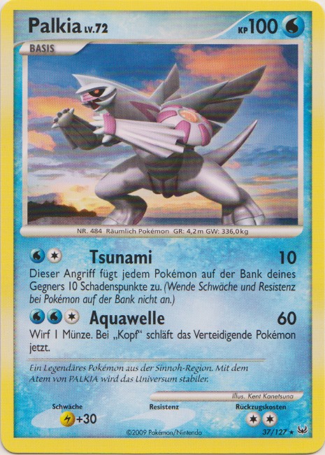 Palkia 37 — Platin (German Pokémon TCG card)