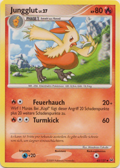 Junglut 45 — Platin (German Pokémon TCG card)