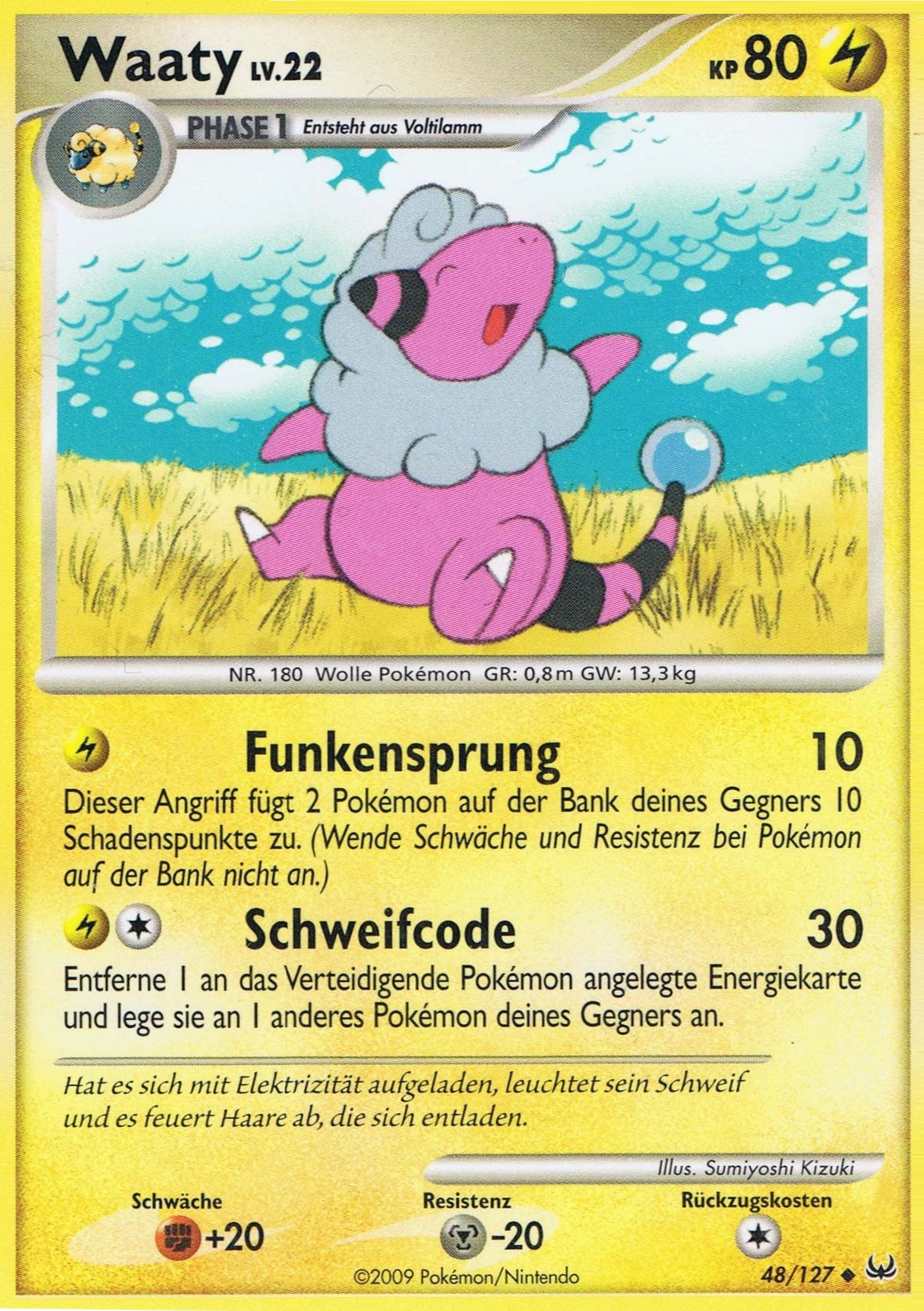 Waaty 48 — Platin (German Pokémon TCG card)