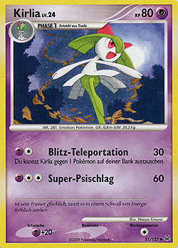 Kirlia 51 — Platin (German Pokémon TCG card)