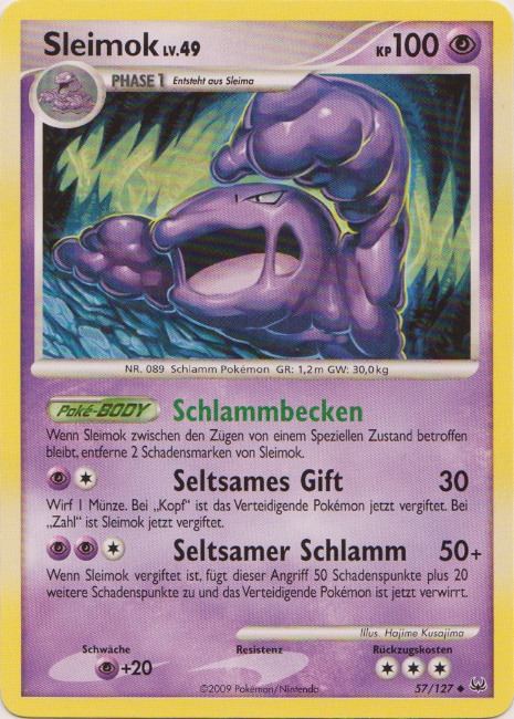 Sleimok 57 — Platin (German Pokémon TCG card)