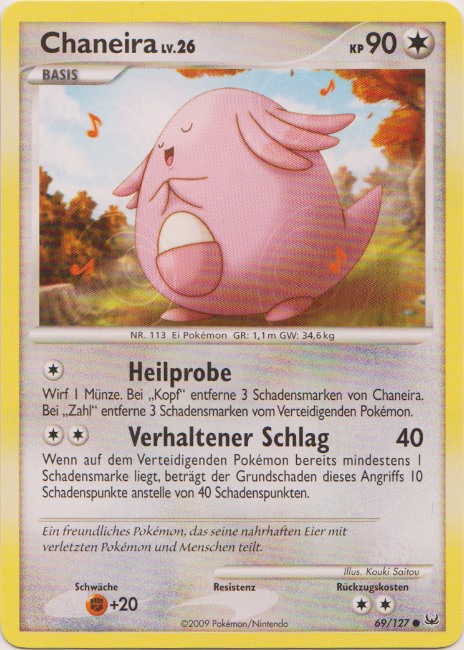Chaneira 69 — Platin (German Pokémon TCG card)