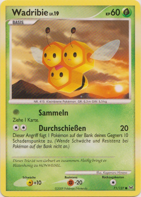 Wadribie 71 — Platin (German Pokémon TCG card)